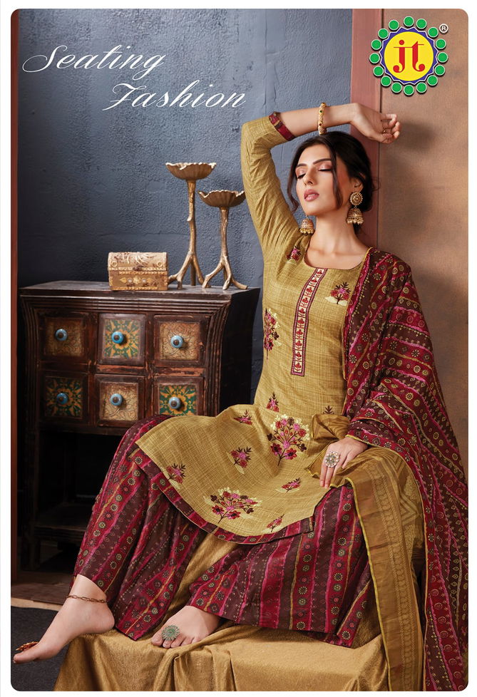 Jt Aafreen 7 Printed Cotton Fancy Regular Wear Designer Dress Material Collection